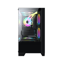 Ruix Carnival 2023 Newest Design Desktop Cabinet Gaming Computer Hardware & Software Tempered Glass Side Panel MATX Casing