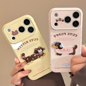 เคสโทรศัพท์มือถือลายการ์ตูนน้องหมาน่ารักสำหรับ iPhone 17 Pro Max 16 plus 15 14 13 pro max  วัสดุ TPU นิ่ม ลายลูกแมวน่ารัก ป้องกันการกระแทก - Product Image 3