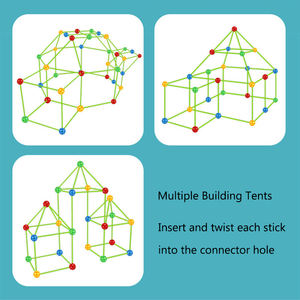 Kit de construction de château de couverture de 156 pièces, bricolage, STEM, jeu de <span class=keywords><strong>tente</strong></span> pour enfants, ensemble de construction de forts, <span class=keywords><strong>jouet</strong></span> de construction - Product Image 5