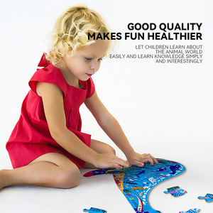 Meilleur prix, puzzle <span class=keywords><strong>de</strong></span> haute qualité, 50 pièces, motif <span class=keywords><strong>de</strong></span> baleine, puzzle éducatif magique pour enfants - Product Image 5