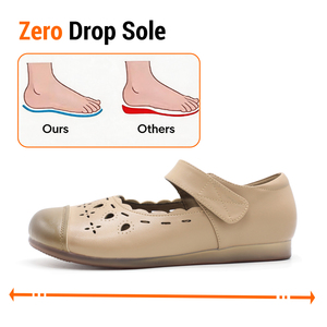 Zapatos Planos Casuales de Alta Calidad para Mujer, Estilo Minimalista, Transpirables, de Cuero PU, con Punta Ancha, Zapatos Descalzos - Product Image 3