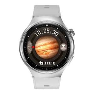 round smart watch watch4 pro cheap smart watch watch4 pro blood pressure monitor smart bracelet 300+ dial market bt smartwatches