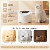 Bebedero Inteligente para Gatos con Control por Aplicación, Sensor de Radar Automático, Circulación de Agua, Filtro Multicapa, Bomba Silenciosa USB, Dispensador de Agua