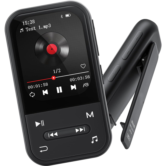 32GB Built-in Storage  Clip-on MP3 Player HiFi Lossless Audio Student Portable Sports Gift Factory Wholesale