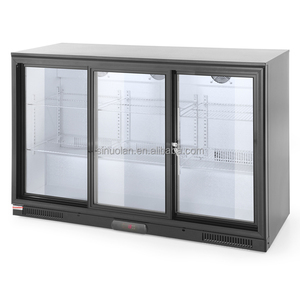 Réfrigérateur de bar commercial noir à <span class=keywords><strong>3</strong></span> <span class=keywords><strong>portes</strong></span>, refroidisseur de bière - Product Image 2