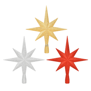 Glitter <b>Star</b> Tree Topper - Christmas Small <b>Decorative</b> Holiday Bethlehem <b>Star</b> Ornament Topper Christmas Supplies - Product Image 6