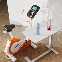 Bureau électrique flexible à une seule jambe JIECANG, table de sport réglable avec batterie sans fil et amovible