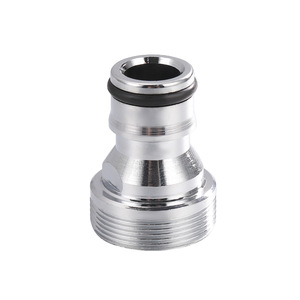Connecteur de lavabo électroplaqué, adaptateur en alliage de zinc de 25mm pour tuyau d'eau, conception minimaliste, Installation facile - Product Image 5
