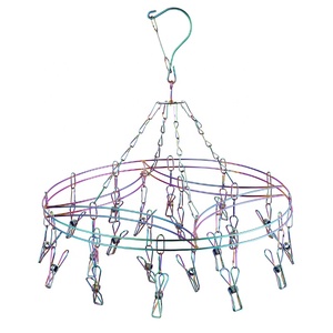 Silver Clothes <strong>Clips</strong> Non slip <strong>Hangers</strong> Sock <strong>Hanger</strong> and Stainless Steel Socks Peg and <strong>Hanger</strong> With 20 Pegs - Product Image 5