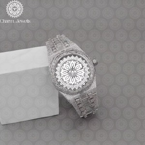 Montre-bracelet en diamant de qualité export, confortable à porter, pour un style de vie luxueux et une utilisation quotidienne, disponible au prix de gros - Product Image 3