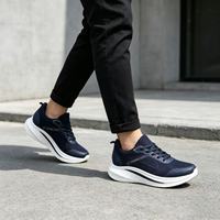 Chaussures de course sportives tendance à rayures, respirantes, avec empeigne en textile, lacets, bout souple, semelle intermédiaire confortable en EVA et semelle extérieure en PVC, printemps-été