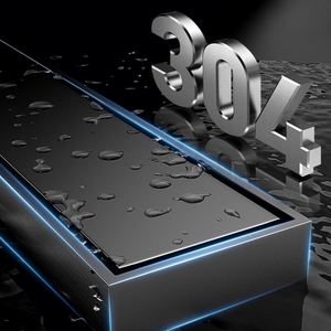 Sifone Doccia Lineare Personalizzato in Acciaio Inossidabile, Scarico a Pavimento per Bagno con Pendenza - Product Image 6