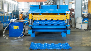 1100형 컬러 강판 유약 타일 롤 성형기 - Product Image 5