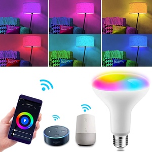 Tuya Alexa Google nhà điện thoại di động ứng dụng điều khiển LED Spotlight RGB Dimmable E27 B22 đèn cup 12W 15W 20W <span class=keywords><strong>wifi</strong></span> thông minh <span class=keywords><strong>Wifi</strong></span> bóng đèn RGB - Product Image 2