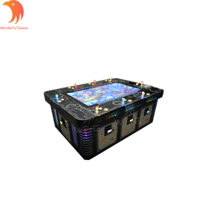 8 Players Table Game 55 Inch Monitor Fish Game Machine Colorful Lighting 4 Game Cabinet