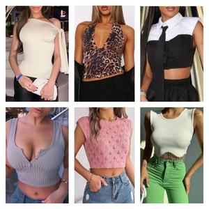 Liquidación de Ropa de Mujer: Camisetas Casuales de Manga Corta de Alta Calidad, Pantalones, Faldas Cortas y Vestidos. Envío Aleatorio de Combinaciones Variadas. - Product Image 4