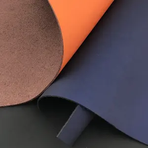 Nonwoven backing matte pu synthetic microfiber nappa leather for shoes