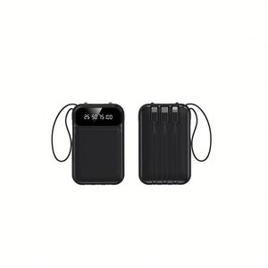 Banco de Energía de 20000mAh con Logotipo Personalizado, 4 Puertos de Salida, Carga Rápida Tipo C y Cable Integrado - Product Image 1
