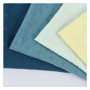 180D cey jacquard100 % tela de poliéster CEY Jacquard flor punto tela flujo de aire flores cortadas tela para ropa de mujer - Product Image 1