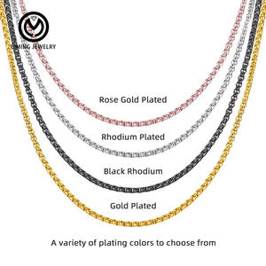 Joyería al por Mayor 2026 Personalizada Plata Esterlina 925 Colgante Cruz Cubana de Moda Serpiente Collar Cadena Singapur Eslabón Caja Regalo para Mujer - Product Image 5