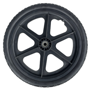 Roues en mousse PU solide Cheng Jin Vehicles 16X2.125 pouces pour chariot à main, capacité de charge 60 kg - Product Image 2