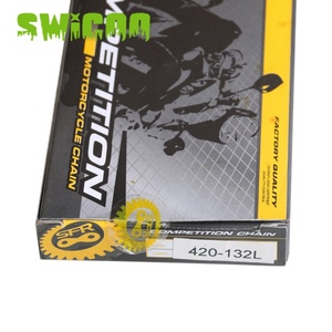 SWICOO Durable 420 Chaîne 132 Maillons pour 110cc <span class=keywords><strong>125</strong></span> <span class=keywords><strong>YX</strong></span> Lifan Zongshen Pit Dirt Bike SSR XR50 CRF50 - Product Image 6