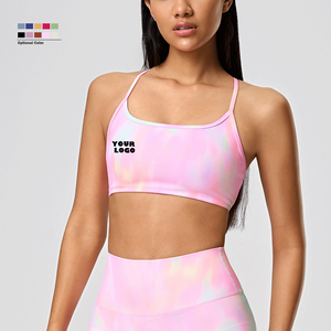 Nuevo Top Deportivo <span class=keywords><strong>Sinatra</strong></span> Blue para Mujer, Ropa Interior Deportiva a Prueba de Impactos, Sujetador Deportivo con Espalda Cruzada para Running y Fitness - Product Image 1