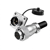 Connecteur Weipu WS20 TQ Série Z IP44, Prise Femelle 2-12 Pôles et Prise Mâle à Bride pour Alimentation d'Usine de Machines de Précision