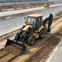 Chargeuse-pelleteuse fiable de 9 tonnes, 85 kW, 114 CV, machine de construction tout-terrain pour le renforcement de barrages et les travaux de drainage