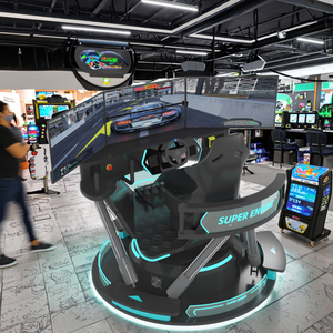 9D VR Indoor F1 Racing Car Simulator-Juego <span class=keywords><strong>de</strong></span> arcade <span class=keywords><strong>de</strong></span> 3 pantallas Metal <span class=keywords><strong>PC</strong></span> Material Construcción Playhouse Centro comercial Parque <span class=keywords><strong>de</strong></span> atracciones - Product Image 4