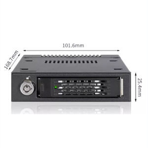 Boîtier d'extraction de disque dur tout métal Hot MB601VK-B PCIe 4.0 pour SSD <span class=keywords><strong>U</strong></span>.2 NVMe SATA SAS 2,5 pouces vers périphérique 3,5 pouces - Product Image 5