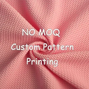 Custom No MOQ Custom Bullet Fabric Print Bullet Fabric By Yard