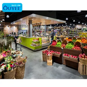 Freshmarket מזון סופרמרקט פירות תצוגת ירקות פירות דוכן תצוגת סופרמרקט