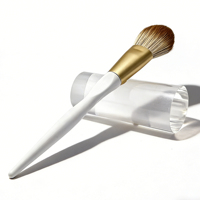 Pinceau à blush synthétique doux avec logo personnalisé, faible MOQ, pinceau cosmétique pour le visage, outils de maquillage