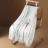 Tissu en mousseline de soie plissé imprimé pour robes de femmes, nouveau Design à la mode 2022