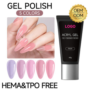OEM Wholesale High Quality Long Lasting Free Sample Pink Purple Private Label Gel <b>Nail</b> Polish Poly Gel Acrylic <b>Nail</b> <b>Extension</b> - Product Image 1