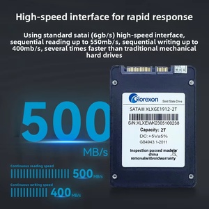 Glorexon Nuovo Disco a Stato Solido Interno SATA 3.0 da 128GB-2TB 2.5" per Laptop con Velocità di Lettura 400MB/s e Scrittura 500MB/s - Product Image 4