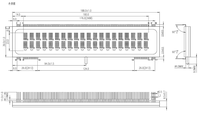 Точечно-матричный дисплей HL-DB009WA VFD39-2001F частотно-регулируемым приводом экран дисплея