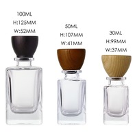 Flacons de parfum carrés en verre de luxe VISTA vides 100 ml avec pulvérisateur à pompe sérigraphié et diffuseur à bâtonnets