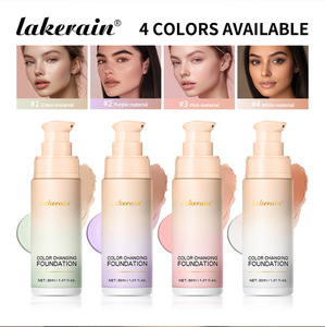 Fond <span class=keywords><strong>de</strong></span> teint liquide changeant <span class=keywords><strong>de</strong></span> couleur Lakerain Magic, correcteur 2 en 1, haute couvrance, hydratant, léger, longue tenue, base <span class=keywords><strong>de</strong></span> maquillage - Product Image 2