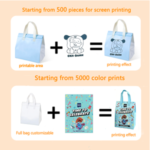 Bolsa de Aislamiento Reutilizable Personalizada, Bolsa Refrigerante con Cierre de Cinta Mágica, Bolsa de Aislamiento Impermeable con Logotipo Impreso - Product Image 3