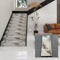 Carreaux de sol en porcelaine imitation marbre antidérapants de haute qualité, modernes et luxueux, 470x1200mm, 47x120cm, pour les escaliers de la maison, Foshan