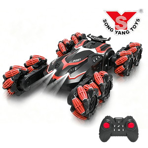 <span class=keywords><strong>Voiture</strong></span> RC 8 roues motrices pour drift, avec bras oscillant, cascades, conduite latérale et tête en l'air, avec pulvérisation, lumière LED et musique - Product Image 1