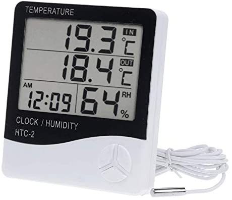 HTC2 Indoor Digital Thermometer and Hygrometer Household Plastic Thermo-Hygrometer OEM Customizable
