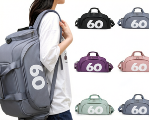 Multifunctional Oxford Cloth Travel Backpack Men Women Crossbody Exercise Bag With Wet Dry Separation <b>Shoe</b> Compartment - Product Image 6