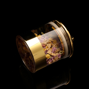 M-6029A Clear Acrylic Jar With Airtight Gold Lid Cookie Candy Storage <strong>Container</strong> Perfect for Dry Food <strong>Fruit</strong> Nuts Herbs Cereals - Product Image 4