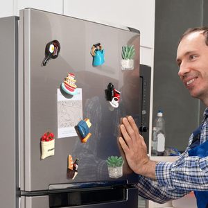 Autocollants amusants et mignons pour réfrigérateur, aimants décoratifs en résine résistante pour cuisine - Product Image 3