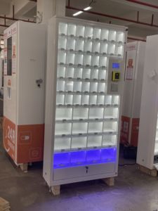 热卖大容量快速送货外卖小吃店方便食品58储物柜自动售货机 - Product Image 5