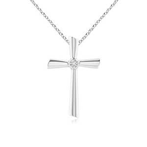 Nuevo Collar con Colgante de Lujo Chapado en Rodio con Diamante Cultivado en Laboratorio con Certificación IGI de Oro Amarillo de 14K, Corte Brillante, para Mujer, Ideal para Fiestas - Product Image 2