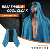 Serviette rafraîchissante à capuche en promotion : Serviettes rafraîchissantes pour le cou et le visage, protection solaire, fraîcheur instantanée pour temps chaud